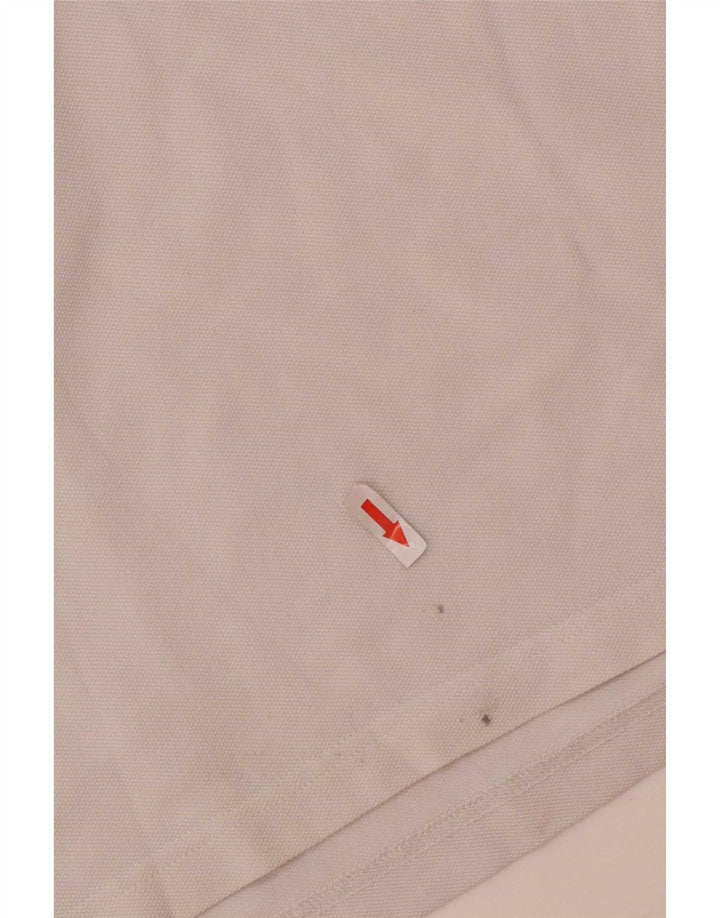 Massimo Dutti Herre Polo Shirt 2XL Hvid Bomuld