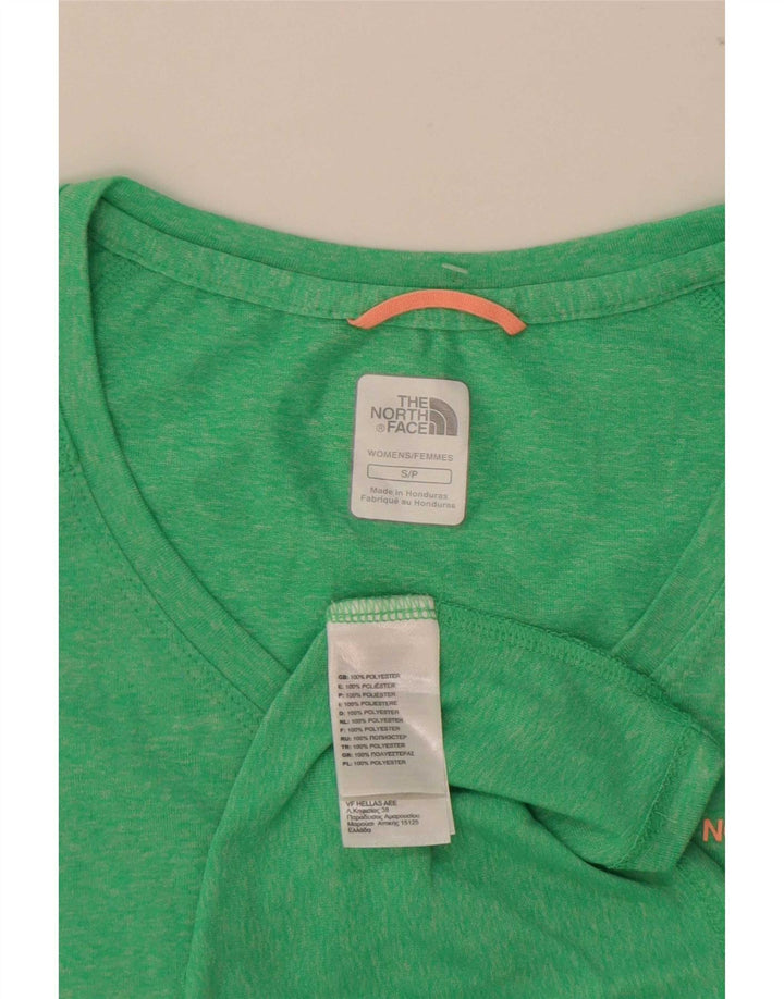 The North Face Dame T-Shirt Top UK 10 Lille Grøn Polyester