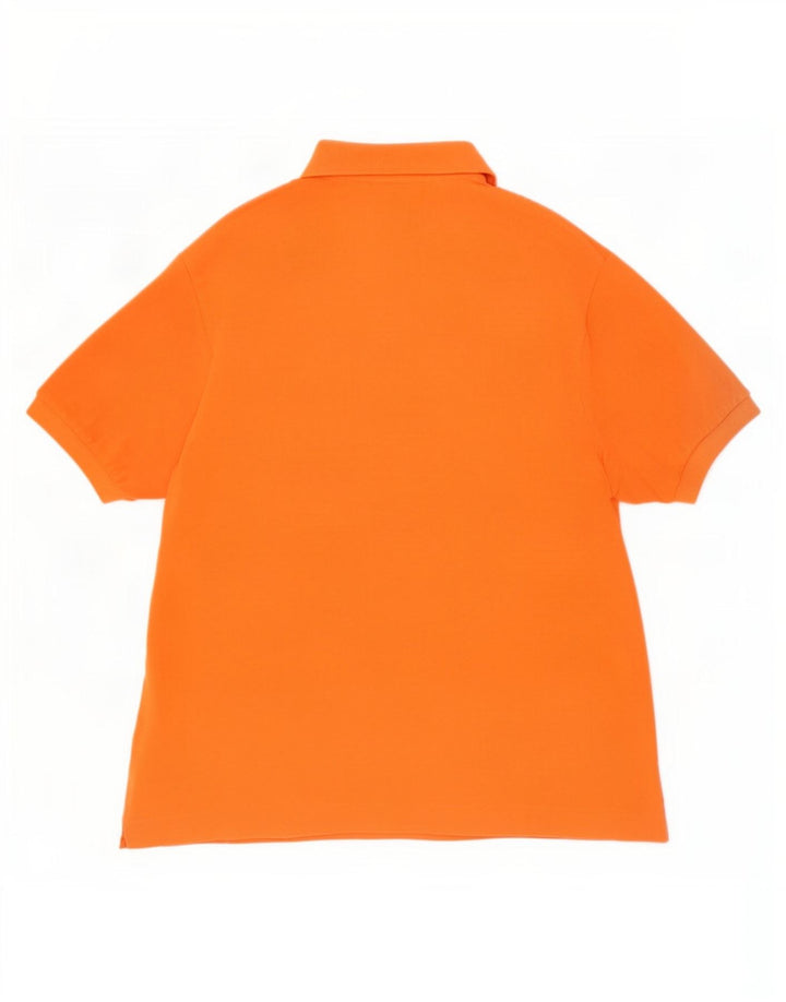 Lacoste herre poloskjorte str. 4 Medium Orange bomuld