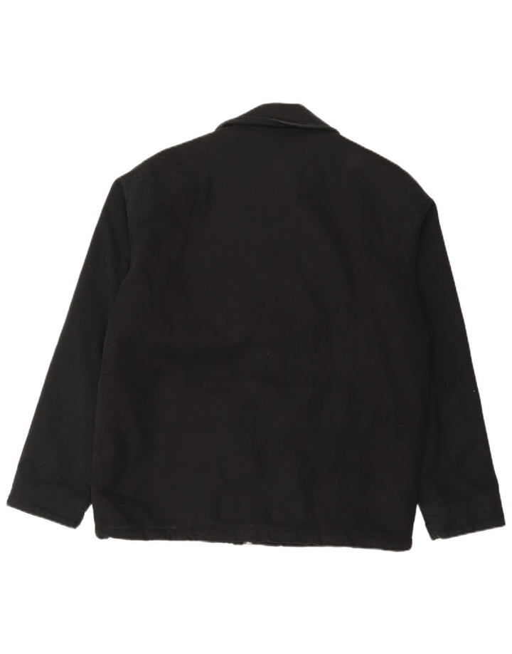 Zara Herre Utility Jacket UK 38 Medium Sort Bomuld
