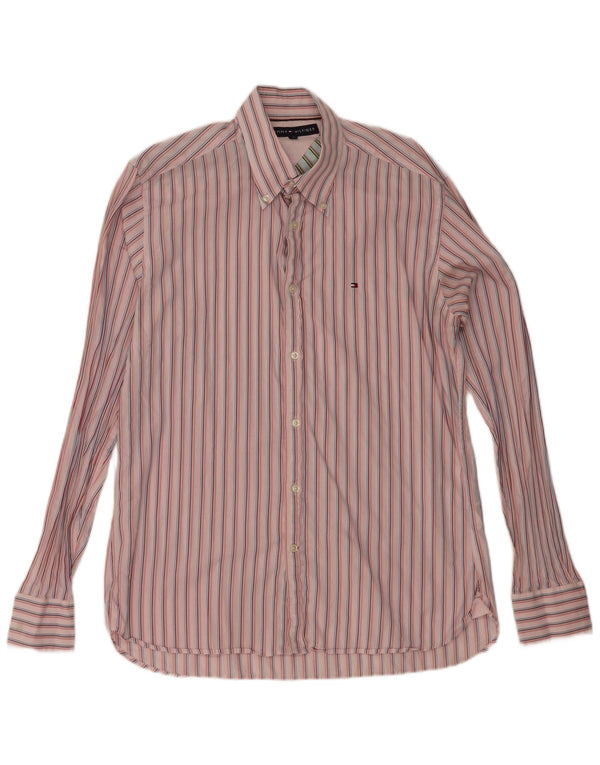 Tommy Hilfiger Herreskjorte Medium Pink Stribet