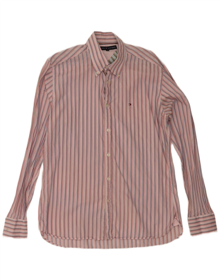 Tommy Hilfiger Herreskjorte Medium Pink Stribet