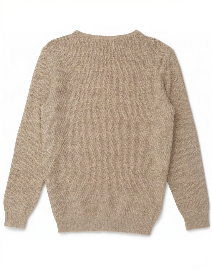 Zara Herre Boat Neck Jumper Sweater XL Grå Flecked