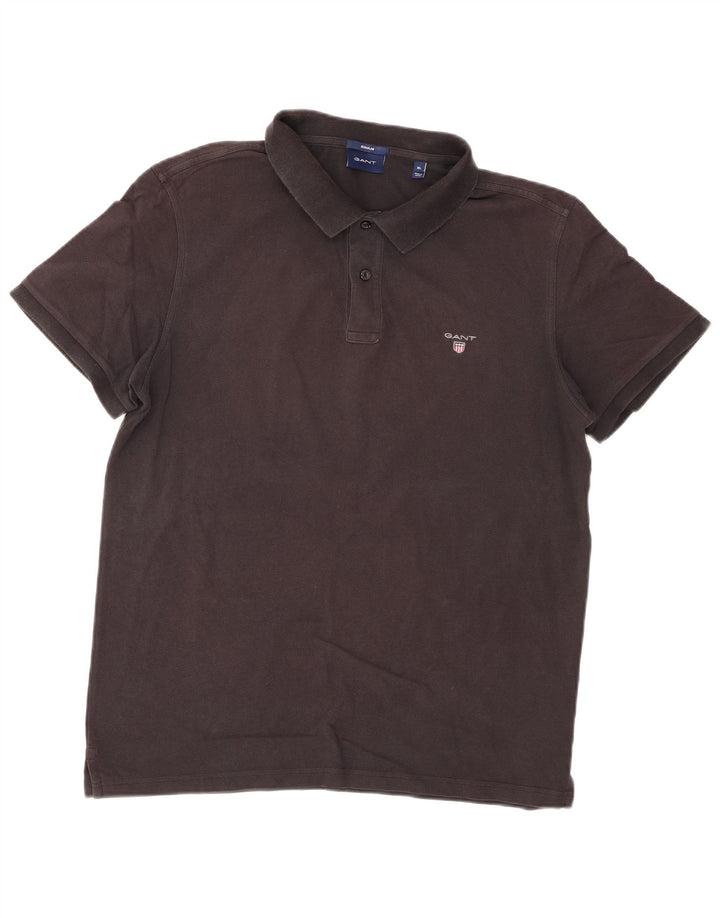 Gant Herre Regular Fit Polo Shirt XL Sort Bomuld
