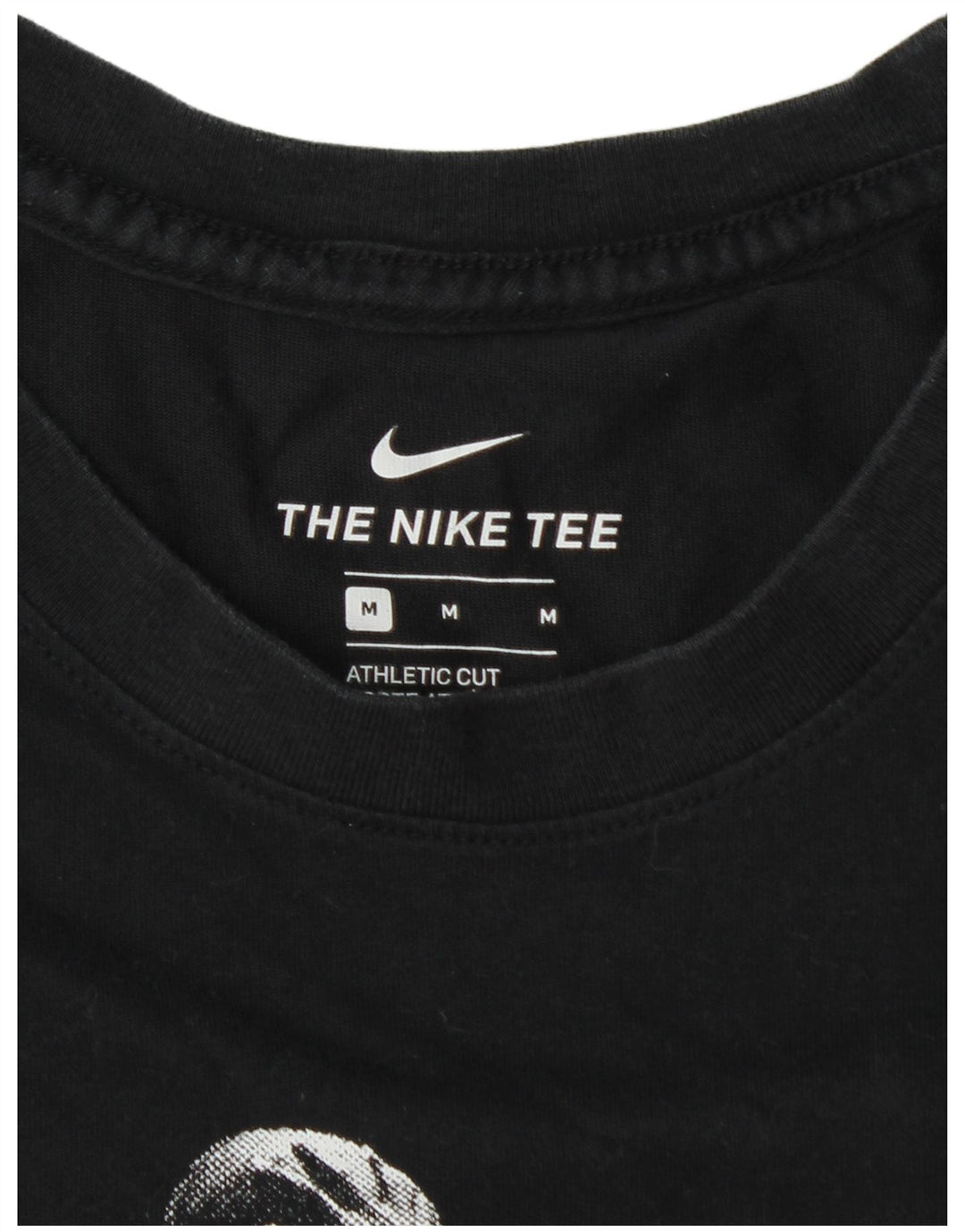 Nike Herre Athletic Cut Grafisk T-Shirt Top Medium Sort