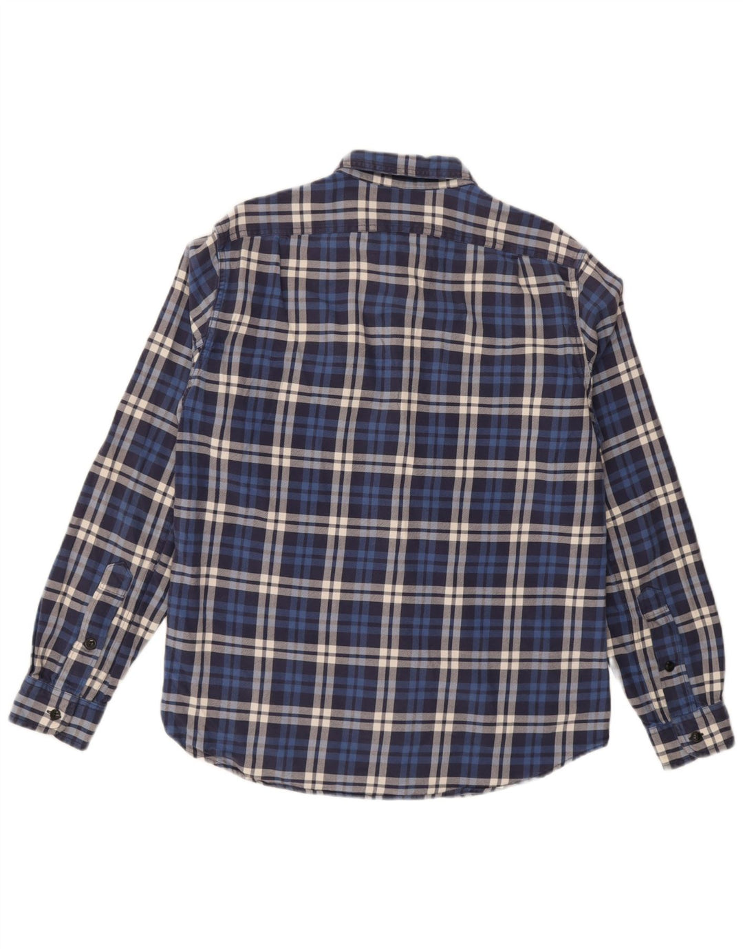 J. Crew Herre Flanelskjorte Medium Blue Check