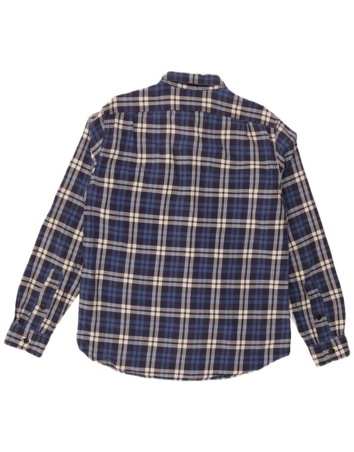 J. Crew Herre Flanelskjorte Medium Blue Check