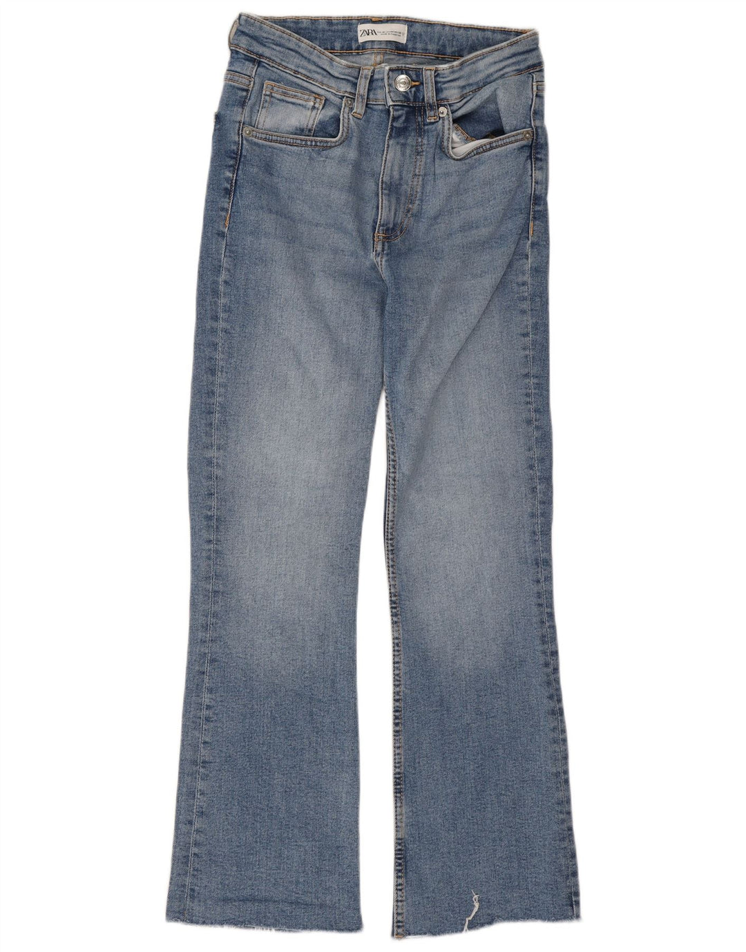 Zara Dame Bootcut Jeans EU 36 XS W26 L26 Blå