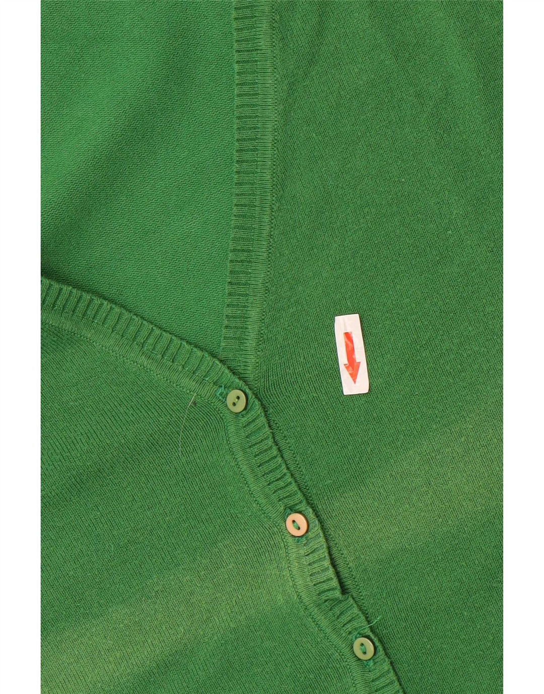Zara Womens Crop Cardigan Sweater UK 12 Medium Green Bomuld