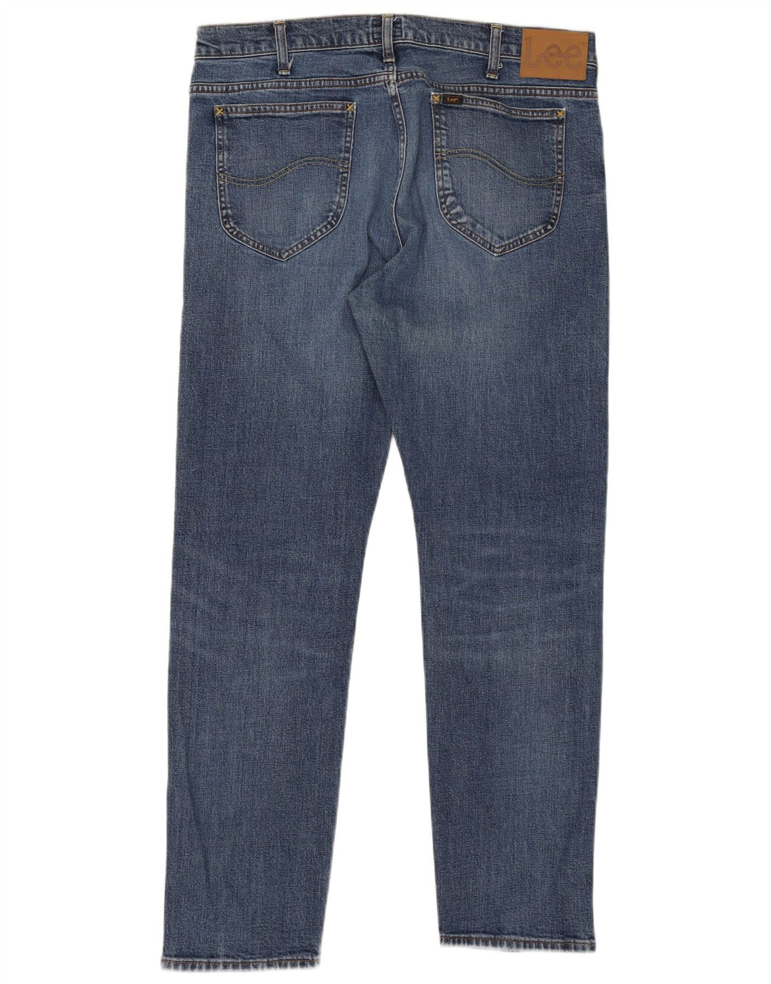 Lee Herre Rider Slim Jeans W36 L32 Blå Bomuld