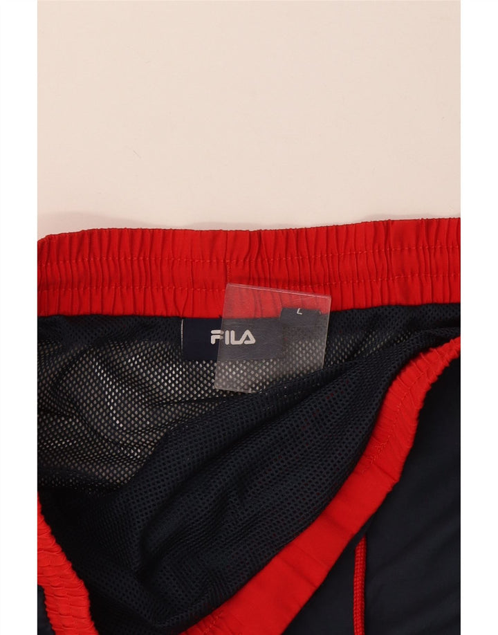 Fila Badeshorts til mænd Large Navy Blue Colourblock