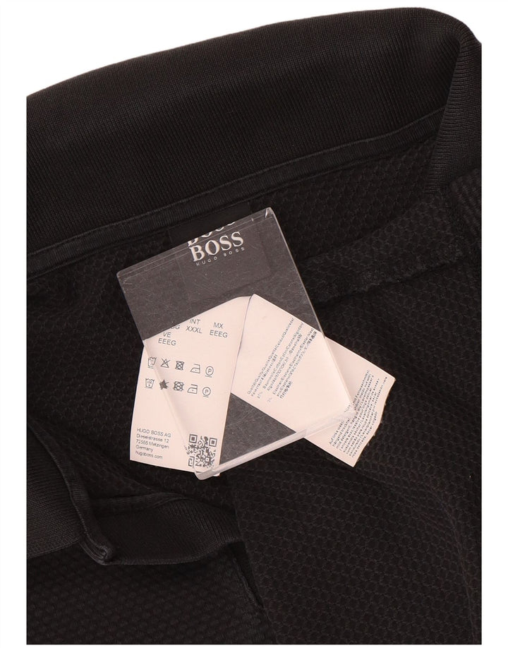 Hugo Boss herre poloshirt 3XL sort bomuld