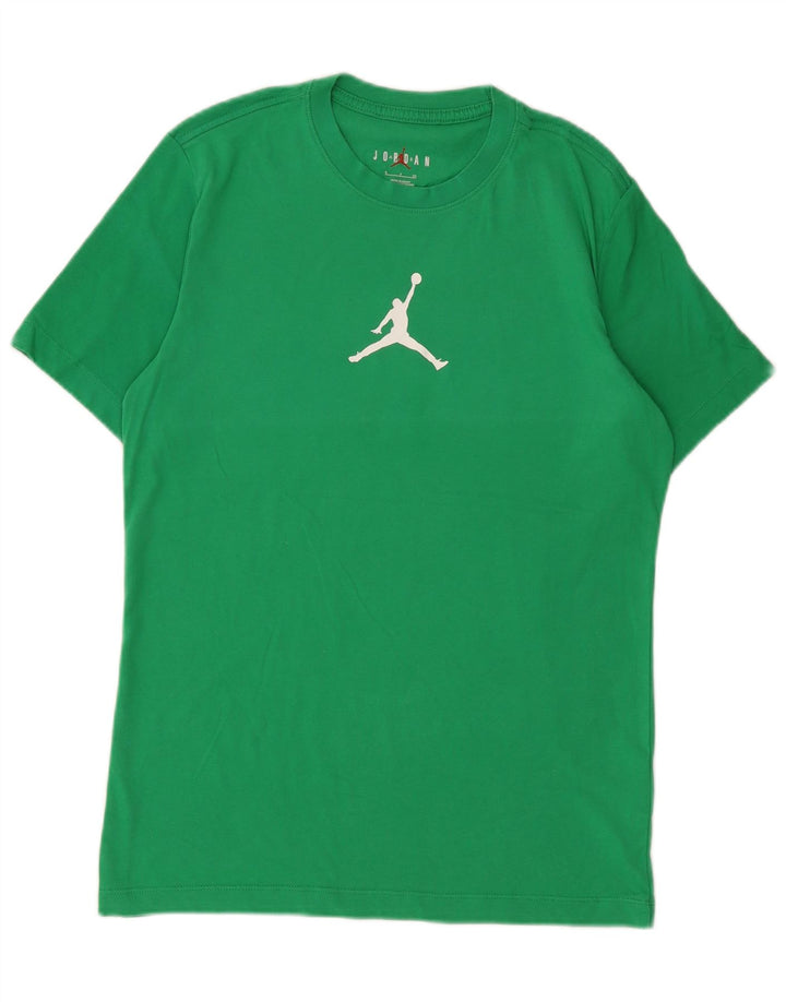 Jordan Herre grafisk T-shirt top lille grøn bomuld