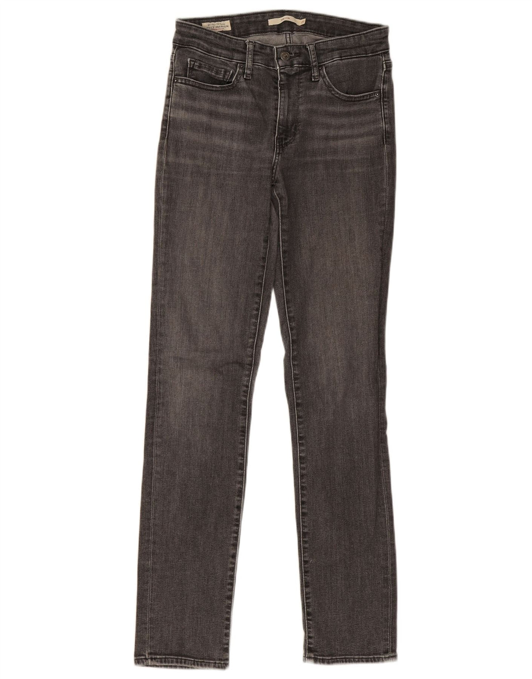 Levi's Dame 712 Slim Jeans W27 L31 Grå Bomuld