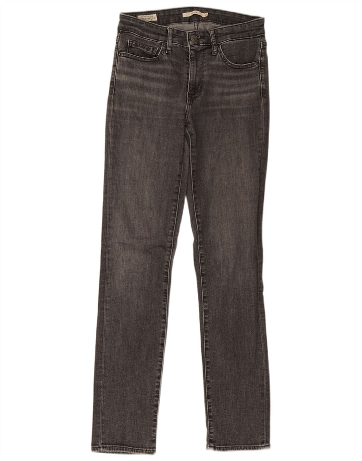 Levi's Dame 712 Slim Jeans W27 L31 Grå Bomuld