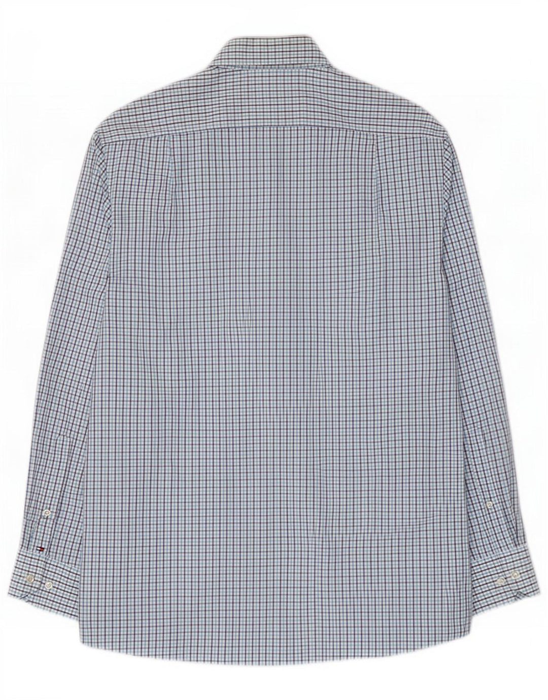 Tommy Hilfiger Herreskjorte str. 15 Medium Blå ternet bomuld