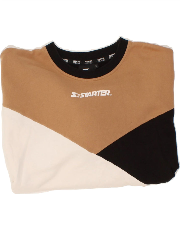STARTER Womens Graphic Sweatshirt Jumper UK 10 Small Multicoloured Vintage Starter and Second-Hand Starter from Messina Hembry 