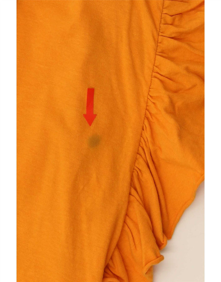 Zara Damebluse Top UK 12 Medium Orange