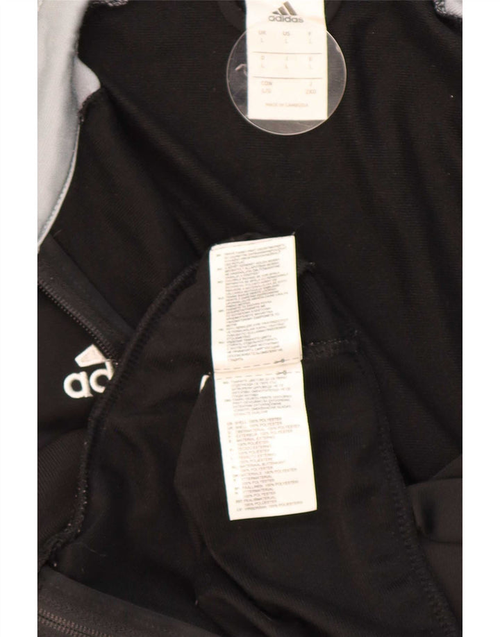 Adidas Træningsdragt til mænd Topjakke Stor Sort Colourblock Polyester