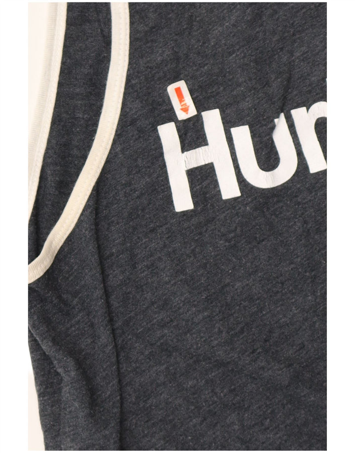HURLEY Herre Premium Fit Grafisk Vest Top Lille grå Flecked Bomuld