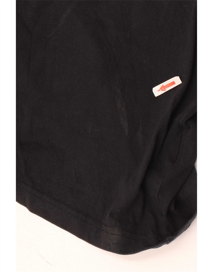 Nike grafisk T-shirt top til mænd, stor sort farveblok bomuld