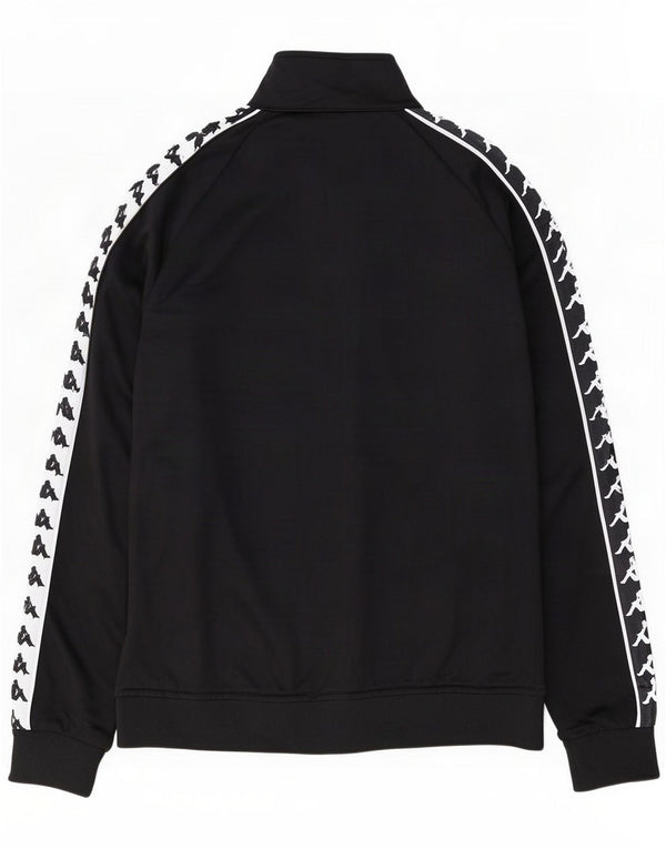 Kappa Grafisk træningsdragt topjakke til kvinder UK 14 Medium Sort Colourblock