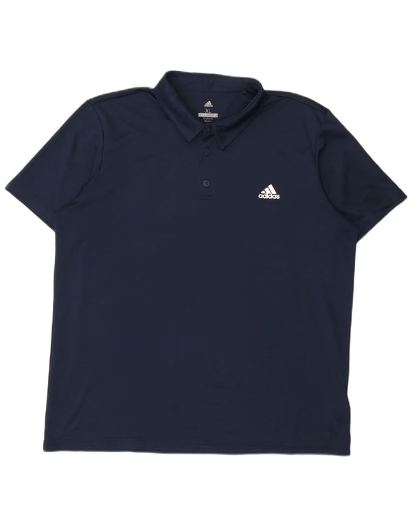 Adidas Climalite poloshirt til mænd XL marineblå polyester
