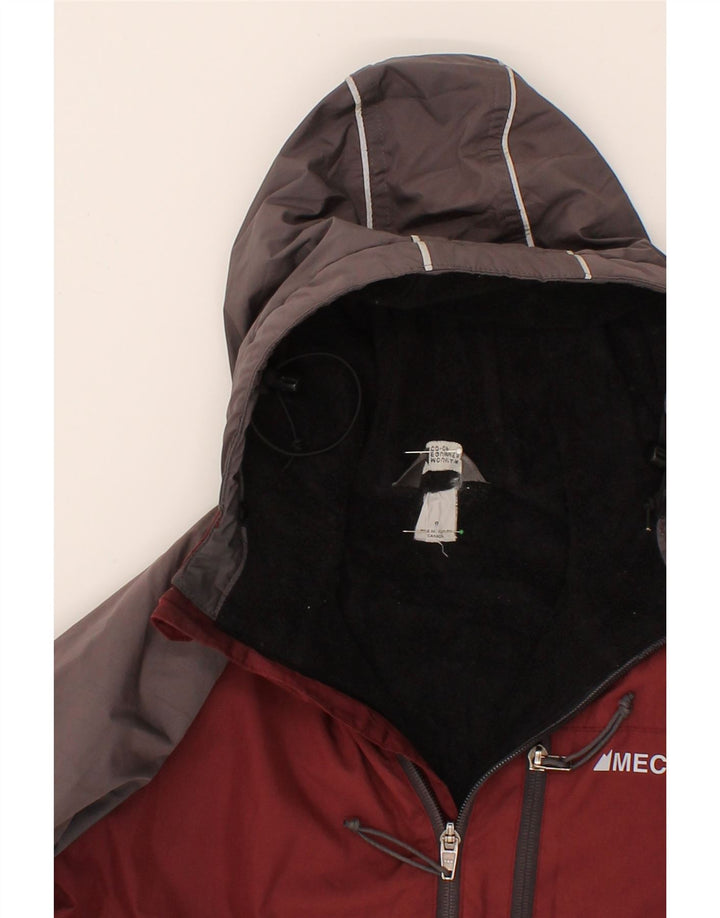 MOUNTAIN EQUIPMENT Boys Windbreaker Jacket 7-8 Years Maroon Colourblock Vintage Mountain Equipment and Second-Hand Mountain Equipment from Messina Hembry 
