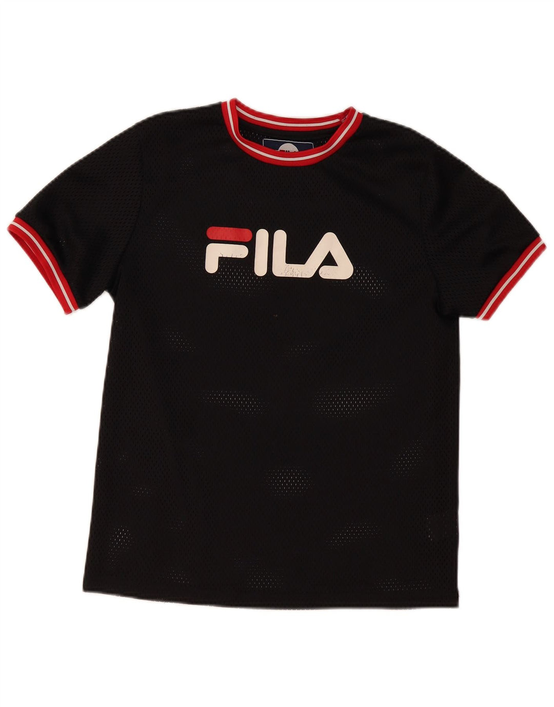 FILA Drenge Grafisk T-Shirt Top 13-14 År Sort Polyester
