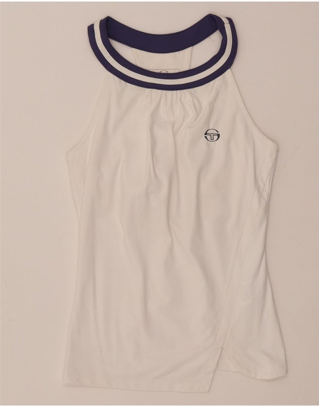 Sergio Tacchini Damevest Top UK 4 XS Hvid Nylon