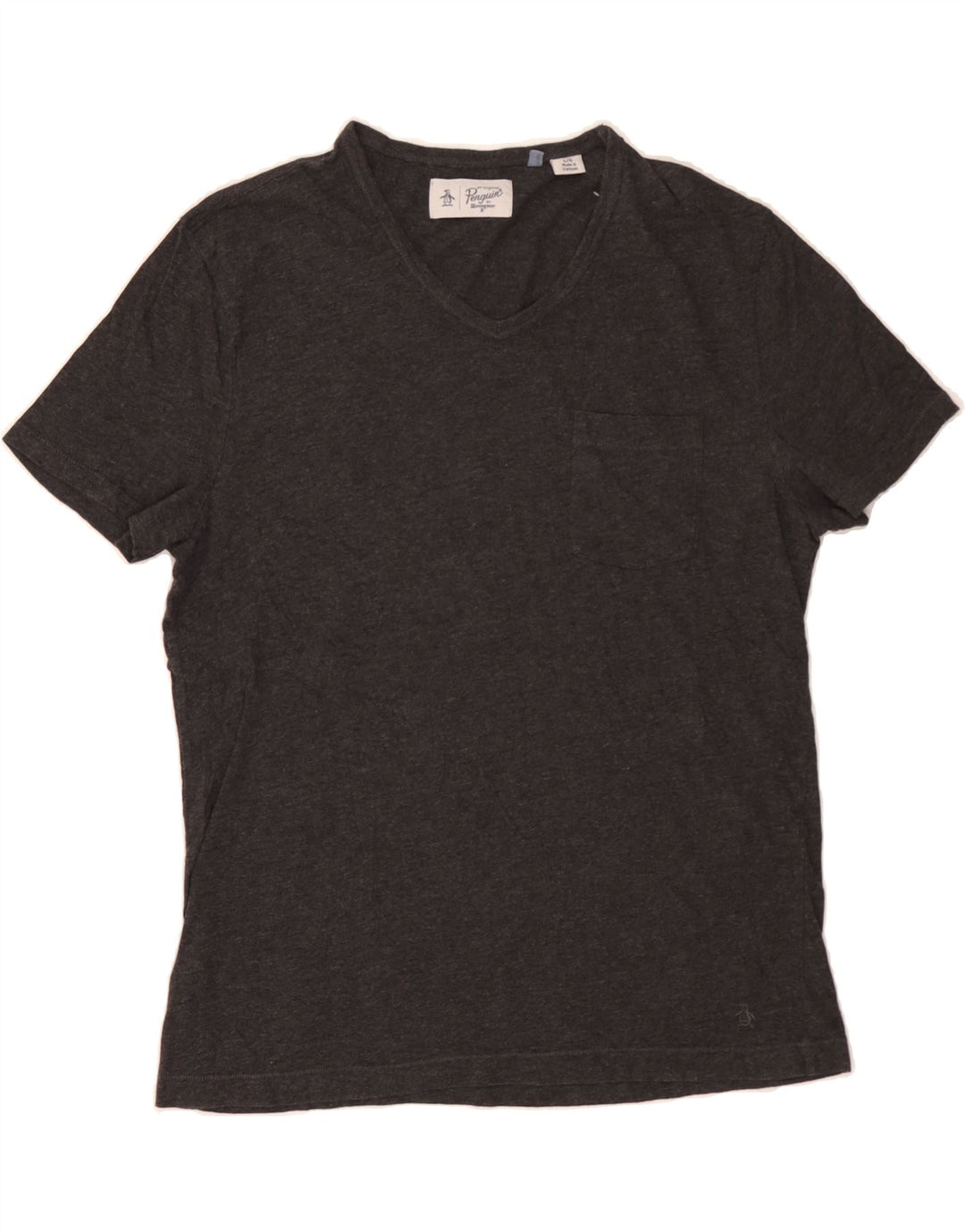 PENGUIN Mens T-Shirt Top Large Grey Vintage Penguin and Second-Hand Penguin from Messina Hembry 