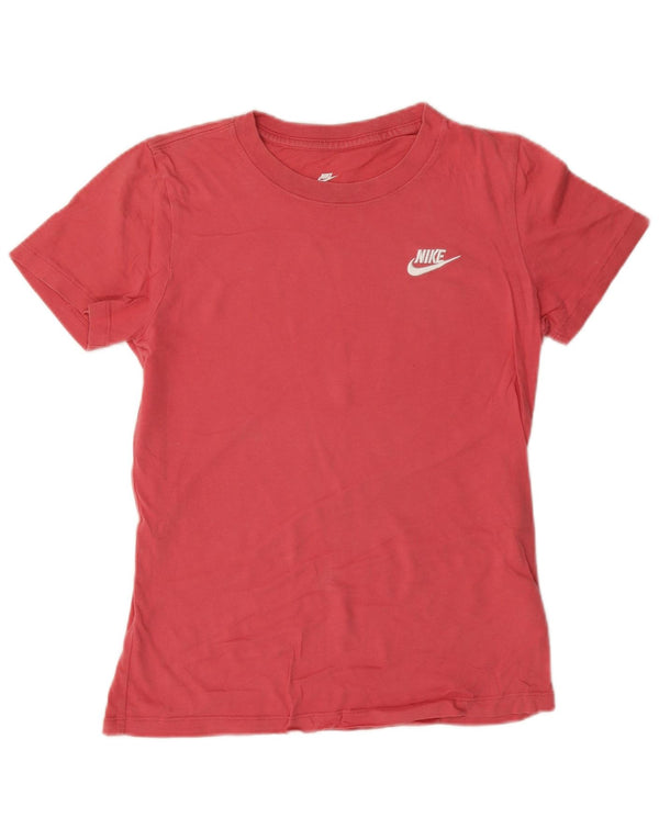 Nike oversized T-shirt top til kvinder DK 6 XS Pink bomuld
