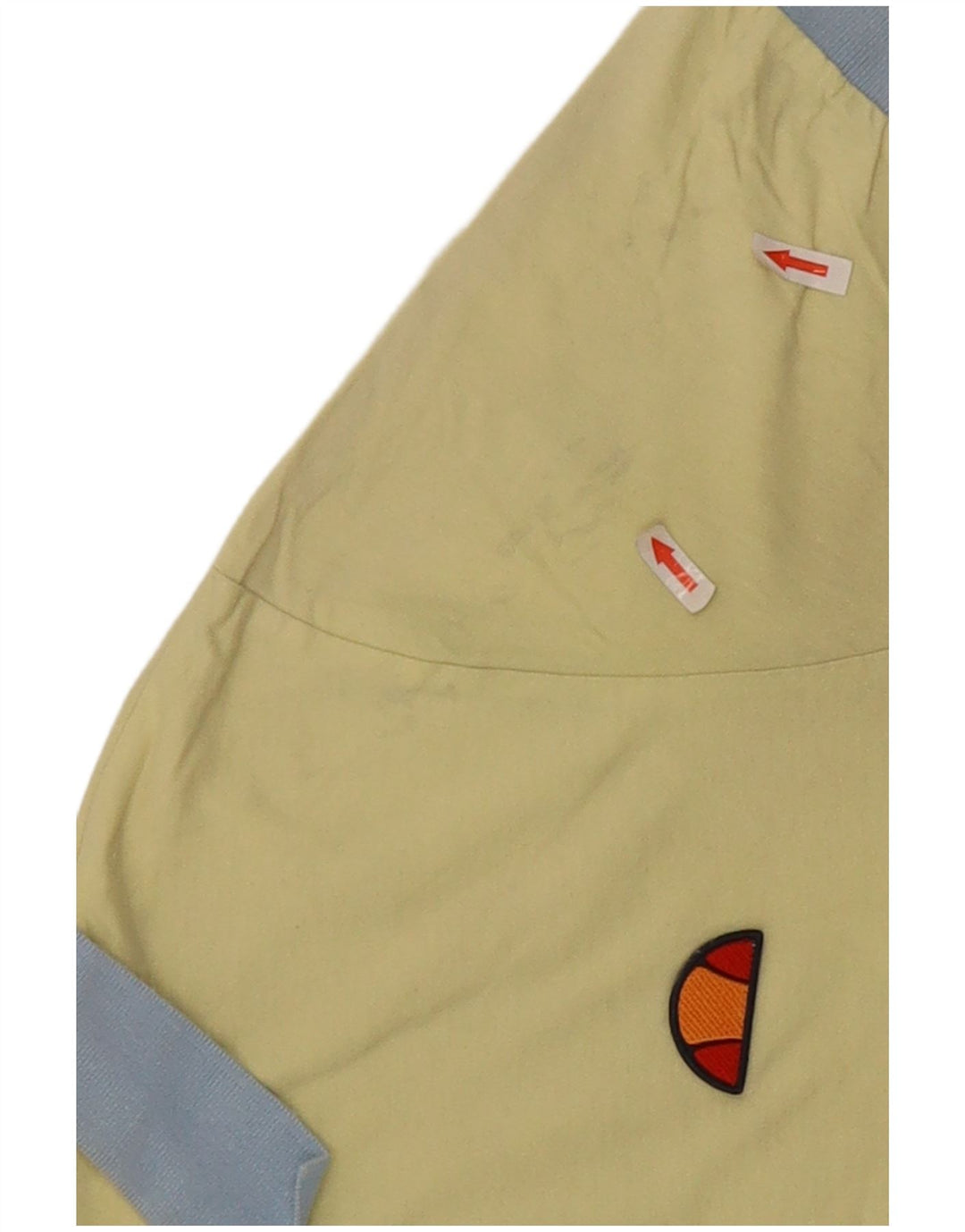 Ellesse Herre Polo Shirt Stor Gul Colourblock Bomuld