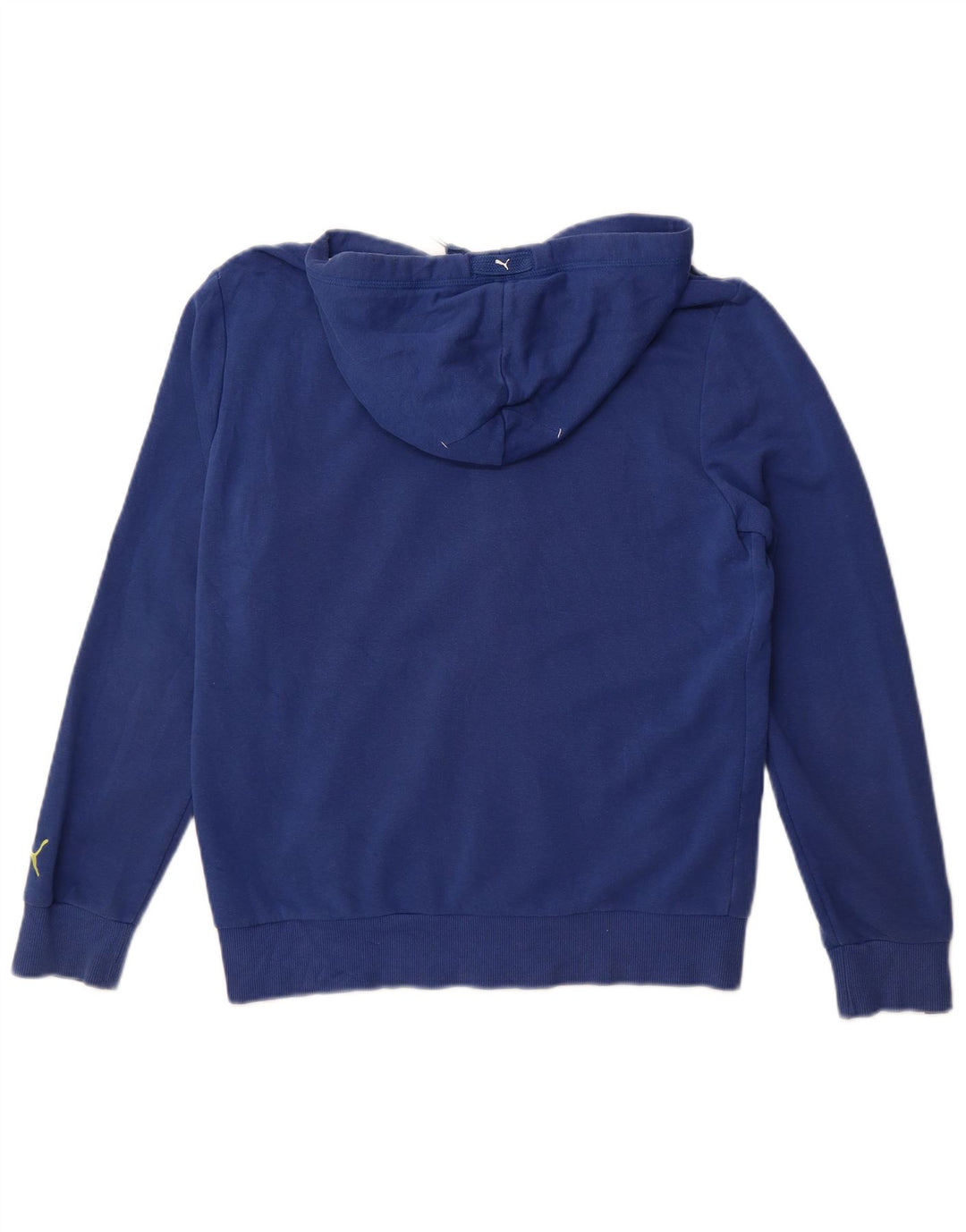 Puma Herre grafisk hættetrøje med lynlås, lille blå bomuld