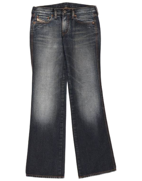 DIESEL Dame Bootcut Jeans W28 L31 Marineblå Bomuld