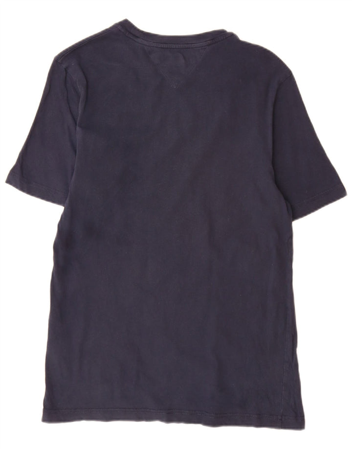 Tommy Hilfiger Herre T-shirt Top Lille marineblå bomuld