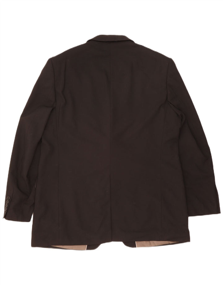 Marks & Spencer Herre 3-knaps blazerjakke UK 46 XL Sort Polyester