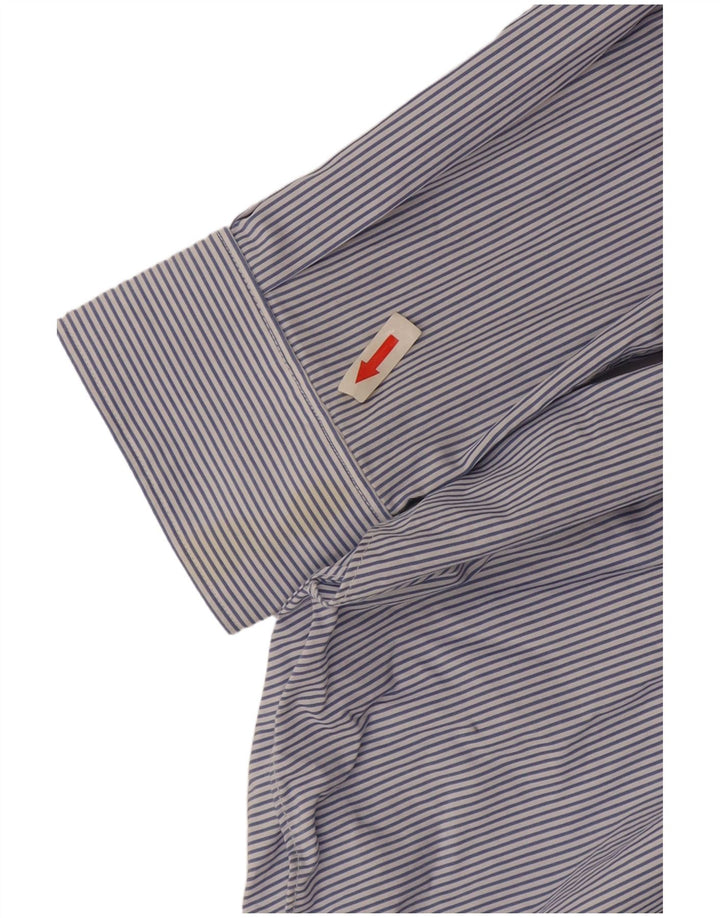 Massimo Dutti Herreskjorte Str. 44 17 1/2 XL Blå Nålestribe