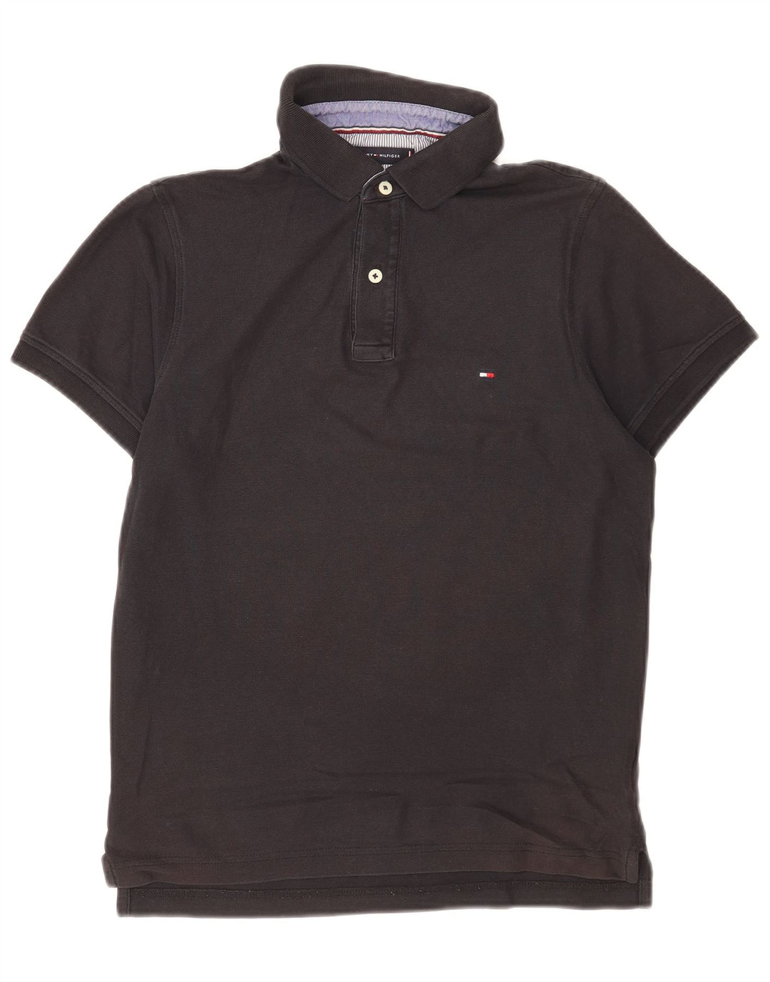 Tommy Hilfiger Herre Slim Fit Polo Shirt Medium Sort Bomuld