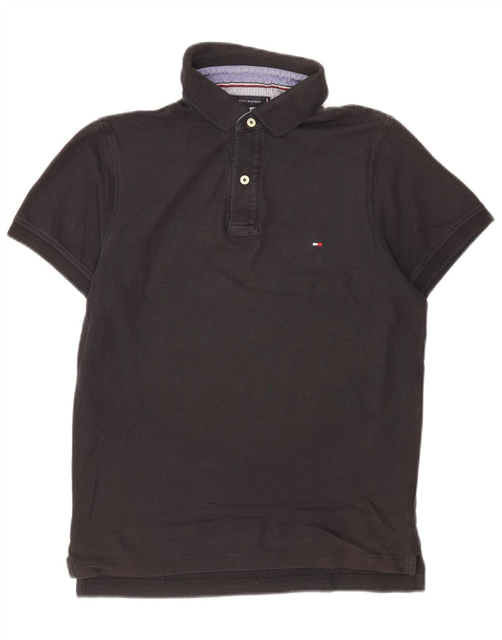 Tommy Hilfiger Herre Slim Fit Polo Shirt Medium Sort Bomuld