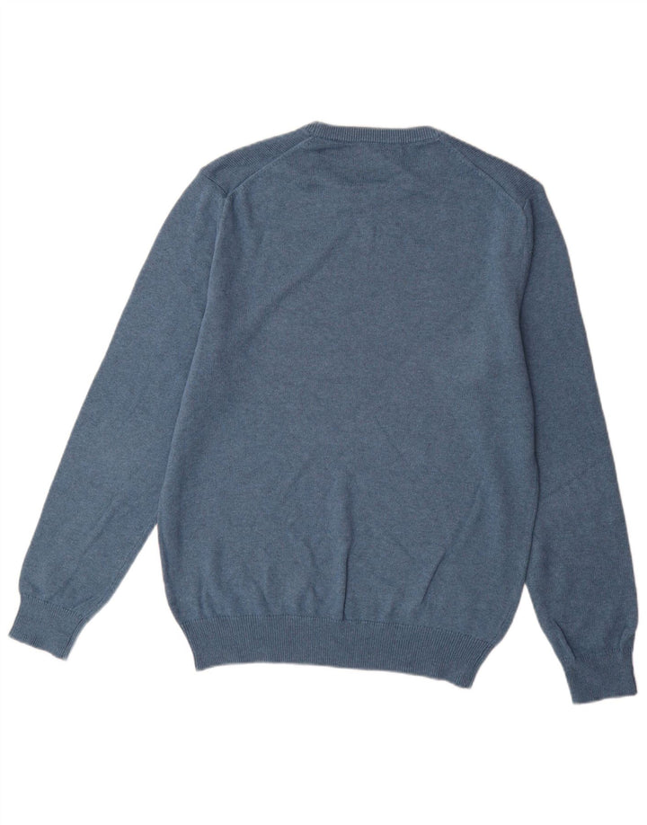 Crew Tøj Herre Crew Neck Jumper Sweater Medium Blue Bomuld
