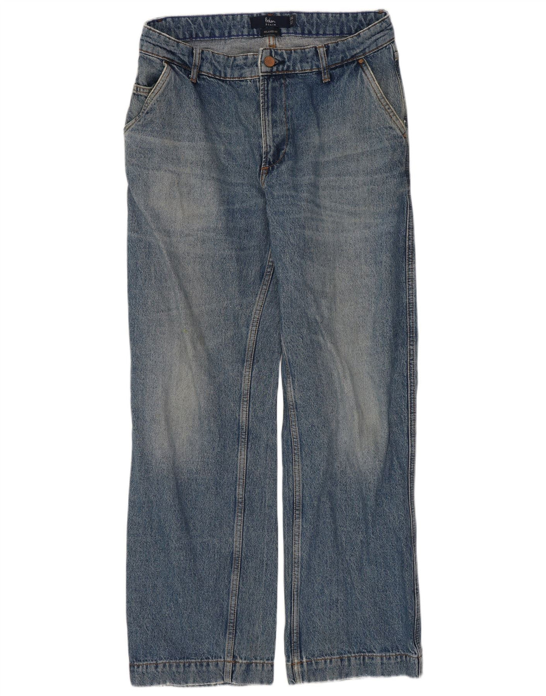 Boden Dame Løse Jeans W32 L29 Blå Bomuld