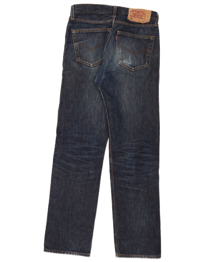 Levi's Dame 501 Straight Jeans W31 L32 Marineblå