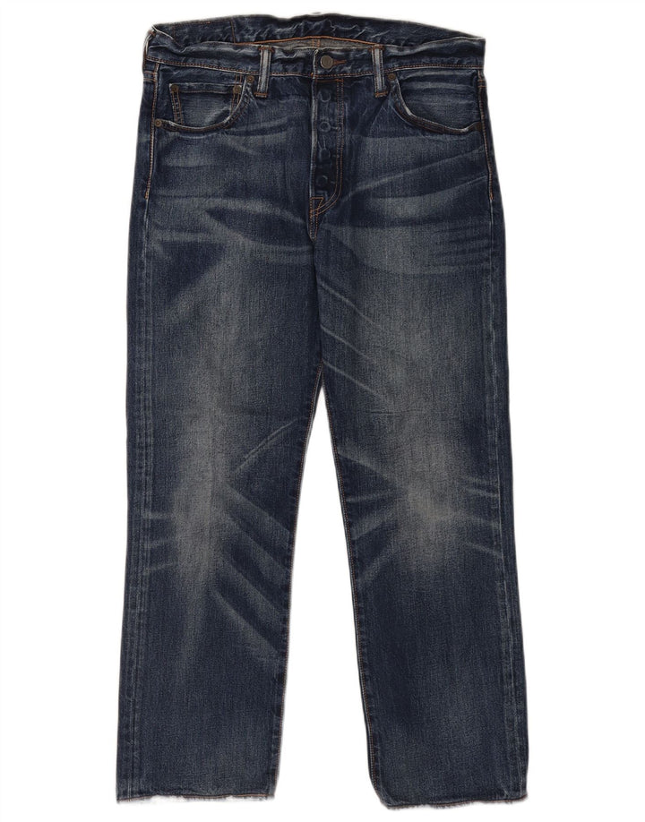 Levi's Herre 501 lige jeans W33 L27 blå bomuld