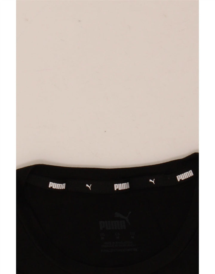 Puma Grafisk T-Shirt Top UK 14 Medium Sort