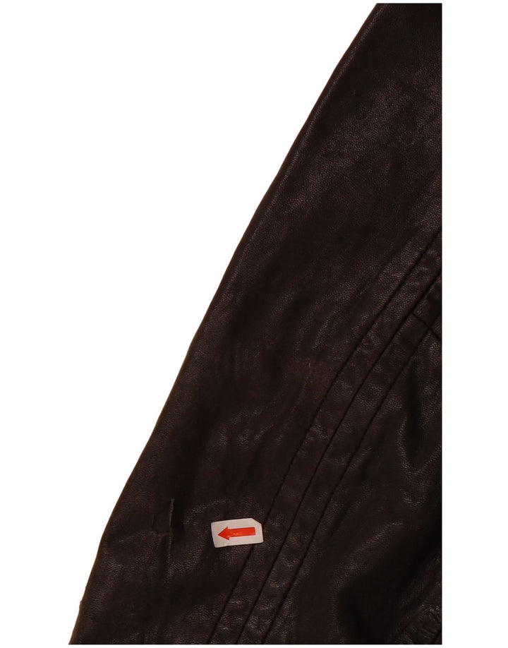 Marks & Spencer Boys autograf læderjakke 13-14 år sort læder