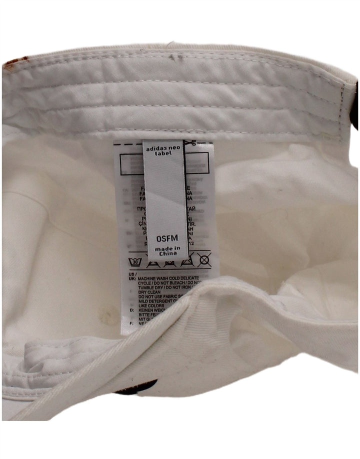 Adidas Herre grafisk baseballkasket One Size hvid bomuld