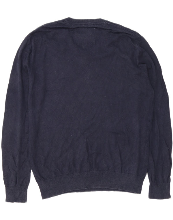 Jack Wills Herre V-hals sweater XL marineblå bomuld