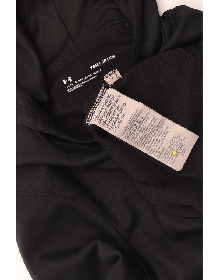 Under Armour Boys Grafisk hættetrøje 7-8 år Lille sort polyester