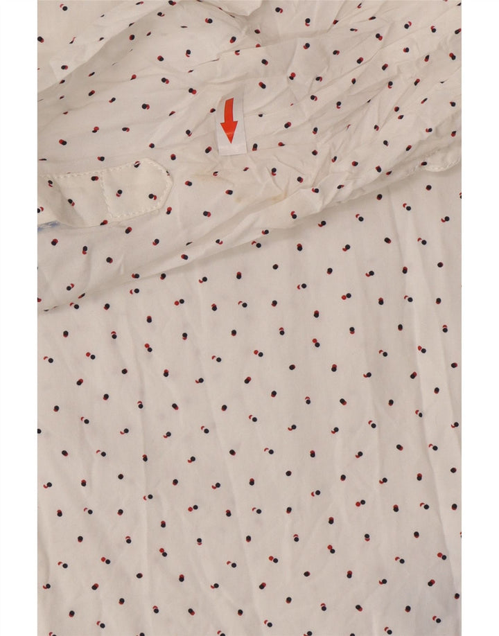 Tommy Hilfiger Dameskjorte UK 16 Large White Spotted Lyocell